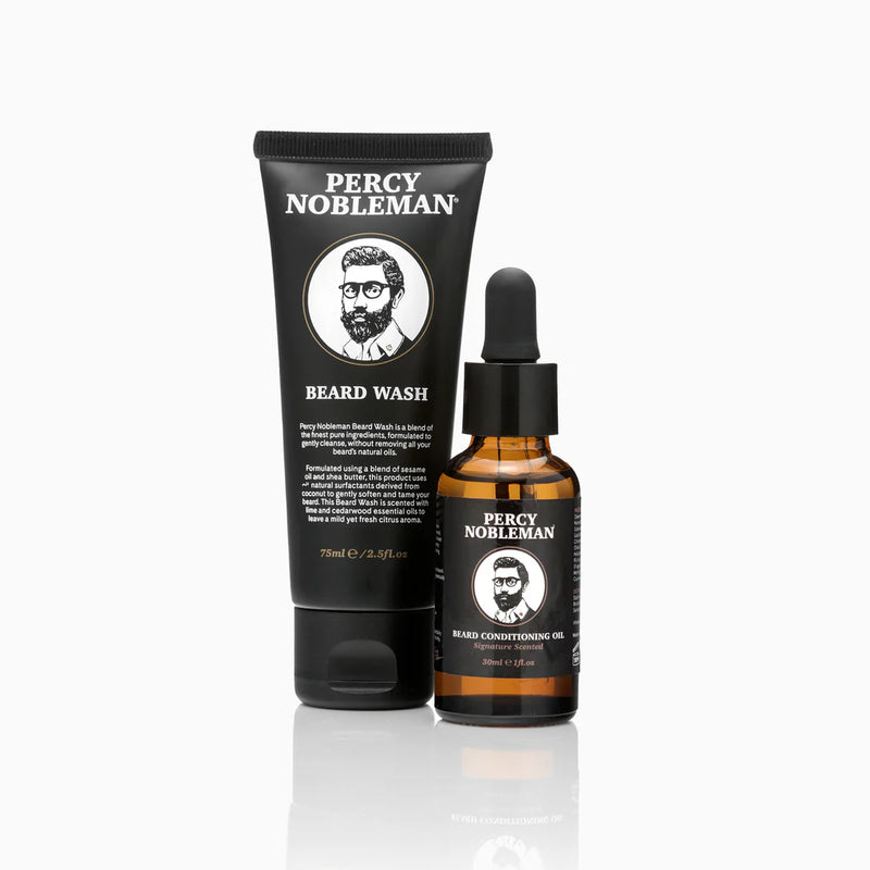 Pánská dárková sada péče o vousy - Percy Nobleman Beard Starter Kit