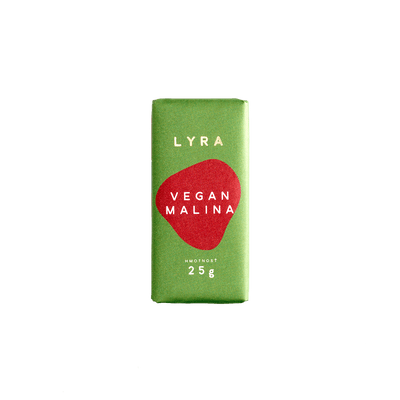 Lyra čokoláda Vegan Malina - Dárková krabička
