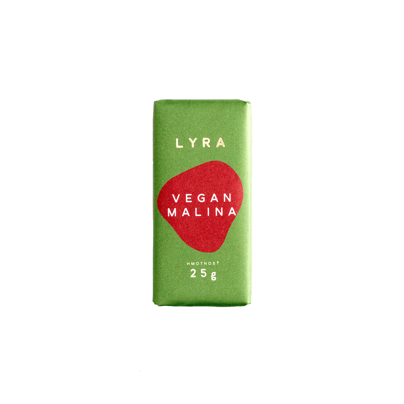 Lyra čokoláda Vegan Malina - Dárková krabička