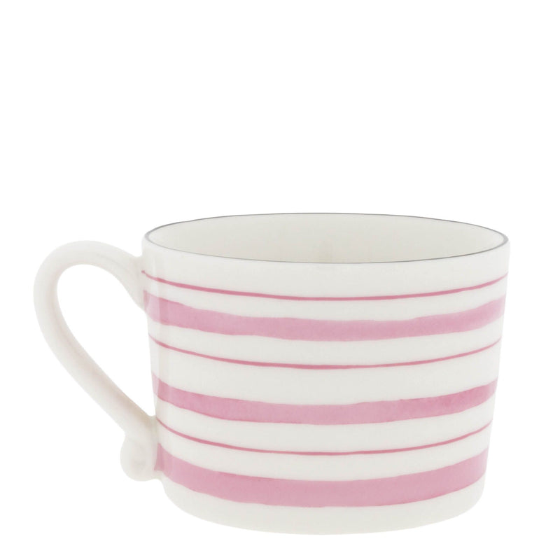 Keramický hrnek Watercolour Rose Stripes